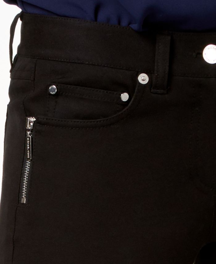 Michael Kors Petite Izzy Skinny Jeans with Zippers - Macy's