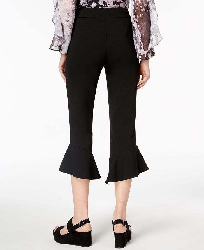 Bar III RuffledHem Cropped Pants, Created for Macy's Macy's