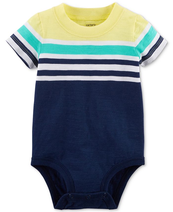 Carter's Striped T-Shirt Cotton Bodysuit, Created for Macy's - Macy's