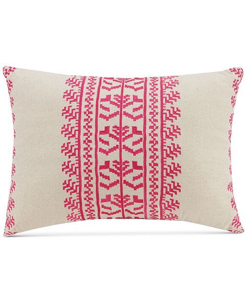 Vera Bradley Pink Lace Embroidery 14 X 20 Decorative Pillow