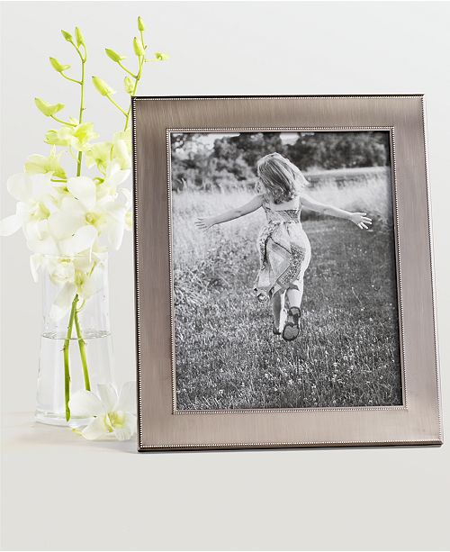 Martha Stewart Collection Brushed Metal 8" x 10" Frame, Created for Macy's Picture Frames Macy's