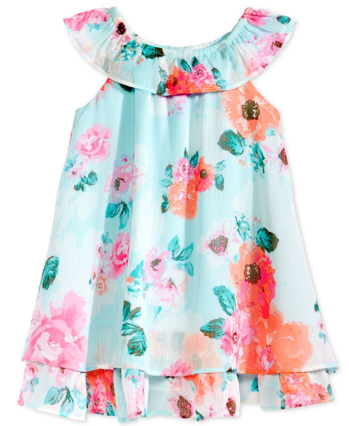 Blueberi Boulevard Floral Print Chiffon Dress Baby Girls Macy s