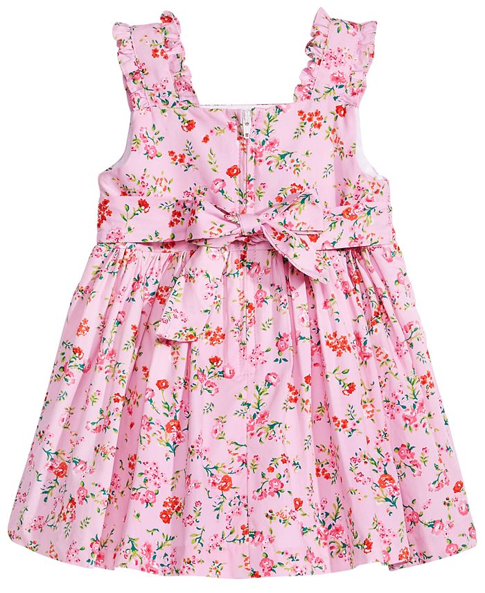 Bonnie Baby Ditsy Floral-Print Smocked Dress, Baby Girls - Macy's