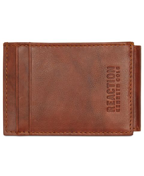 Мужские Kenneth Cole Reaction Men's Crunch Magnetic Front-Pocket Leather Wallet