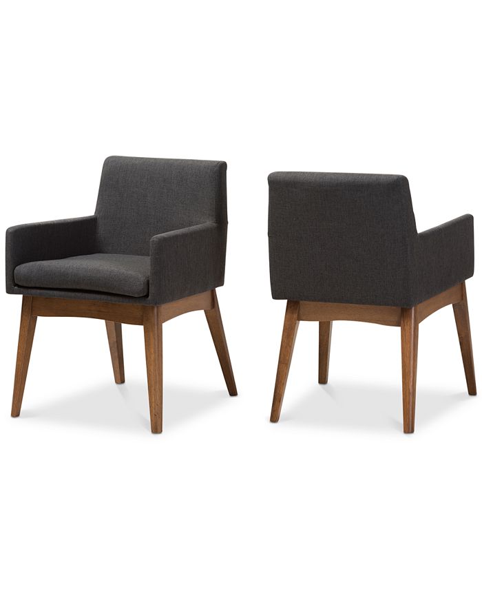 Furniture - Odele Dining Arm Chair (Set Of 2), Quick Ship