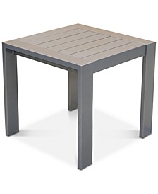 CLOSEOUT! Aruba Gunmetal Aluminum End Table, Created for Macy's