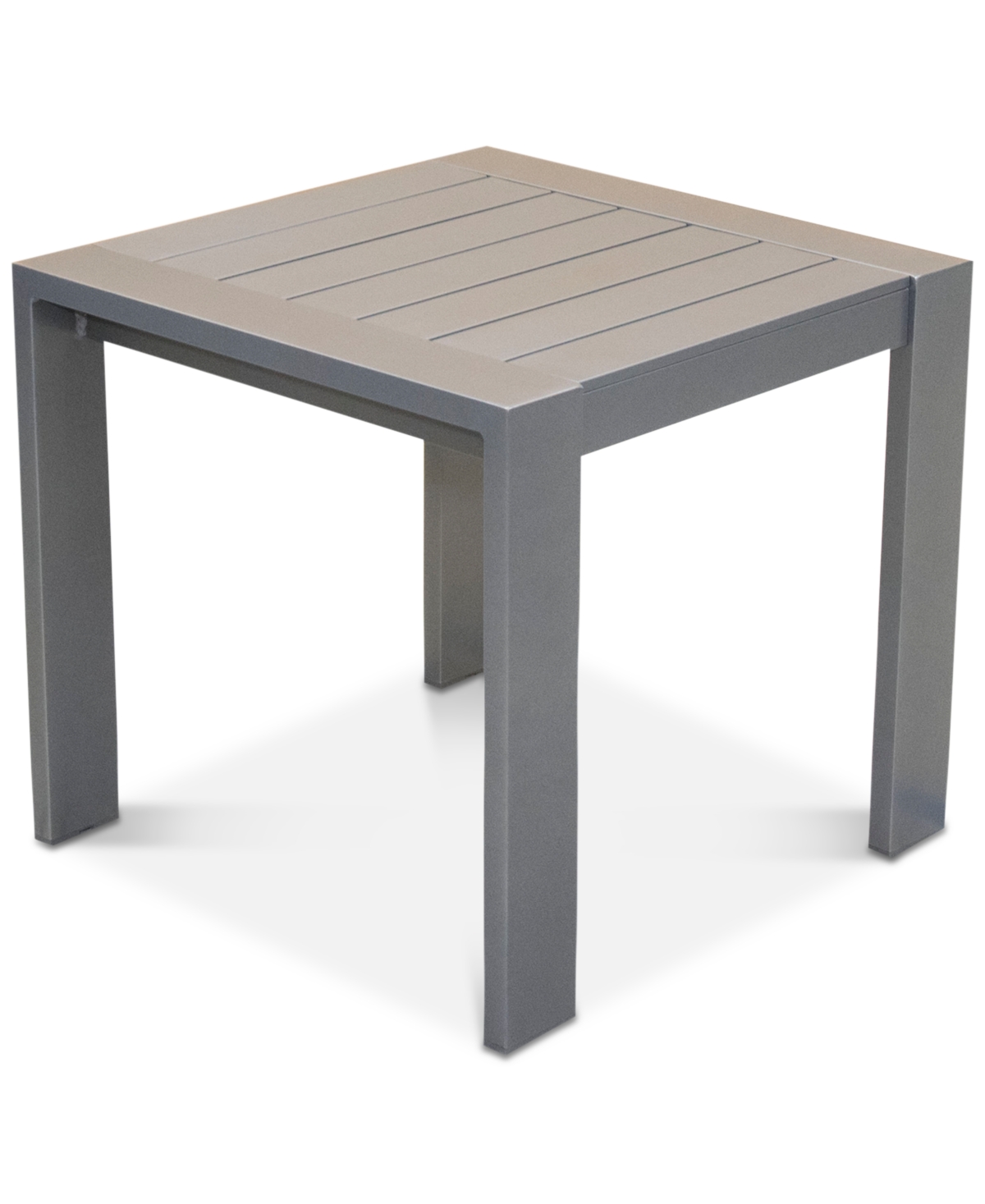 Aruba Gunmetal Aluminum End Table, Created for Macys