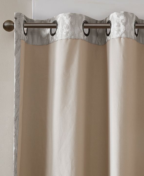 SunSmart Mirage 50" x 108" Damask Total Blackout Curtain Panel
