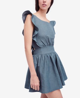 Free People - New Erin Ruffled Mini Dress