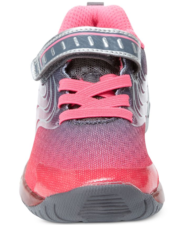 Stride Rite Lights Lux Tennis Shoes Toddler Little Girls 4.5 3