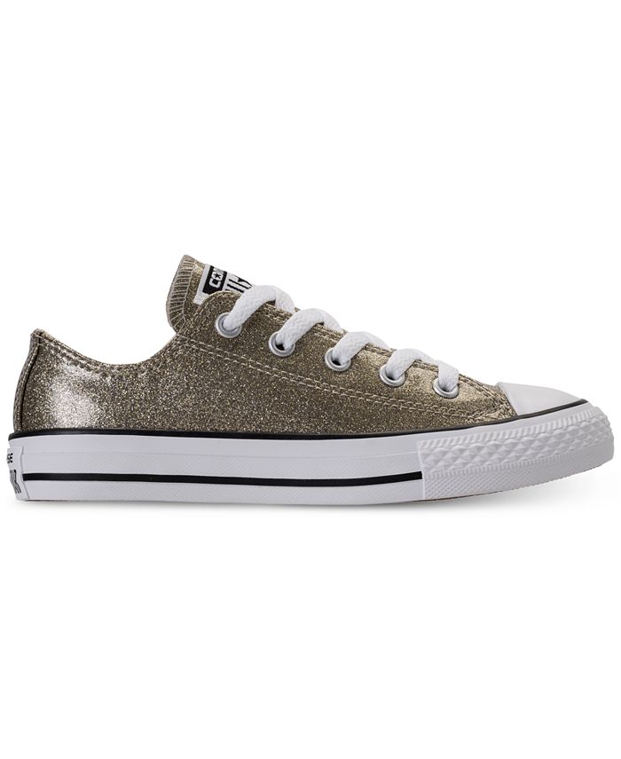 Converse Little Girls' Chuck Taylor Ox Glitter Casual Sneakers from ...