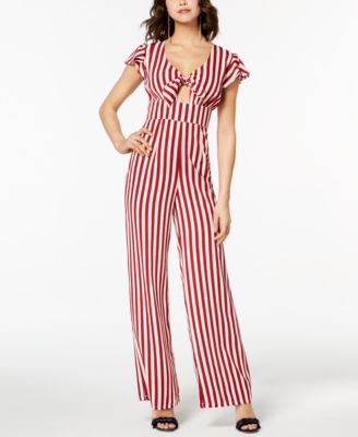 front knot jumpsuit