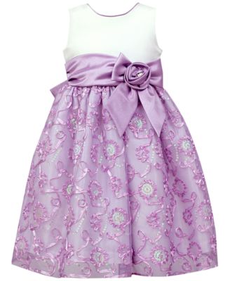 Jayne Copeland Satin Soutache Sequin Dress Toddler Girls Macy s