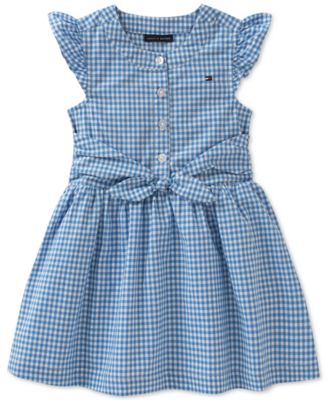 Tommy Hilfiger - Tie-front Cotton Gingham Dress, Toddler Girls (2T-5T)