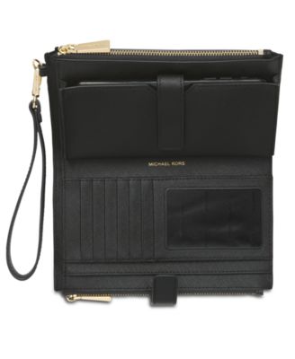 Michael Kors Gingham Double-Zip Wristlet, Created for Macy's