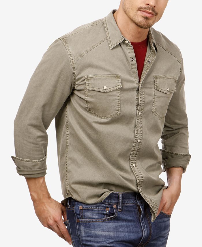 Lucky Brand Men's Workwear Western Shirt Macy's