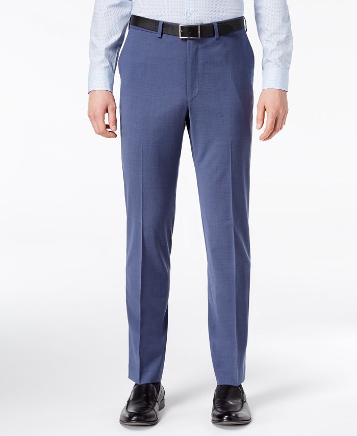 DKNY CLOSEOUT! Men's Slim-Fit Stretch Neat Suit Pants - Macy's