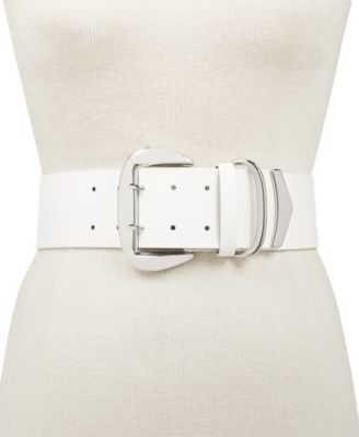 INC International Concepts - Oversized-Buckle Stretch Belt