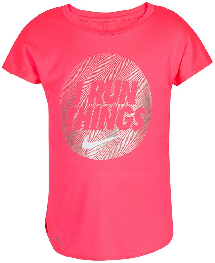 Nike Run-Print T-Shirt, Little Girls - Macy's
