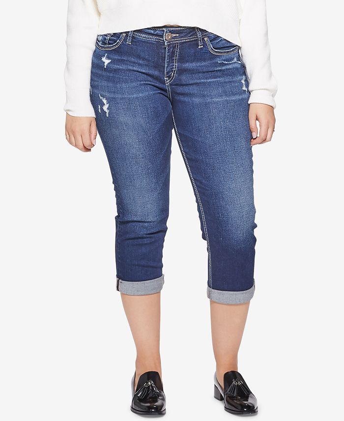 Silver Jeans Co. Plus Size Curvy Capri Jeans Macy's
