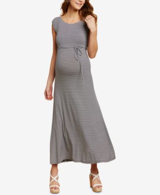 Jessica Simpson - Maternity Cap-Sleeve Maxi Dress