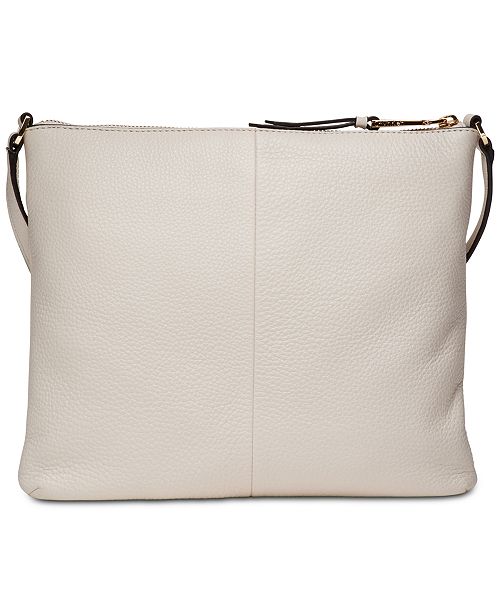 Calvin Klein Pebble Leather Lily Crossbody & Reviews Handbags