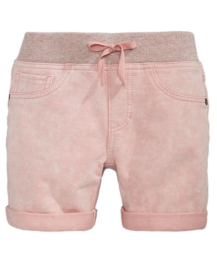 Vanilla Star Big Girls Denim-Look Knit Shorts - Macy's