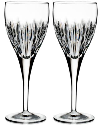 Waterford Crystal Mara Set of 2 Stemless Wine Glasses 