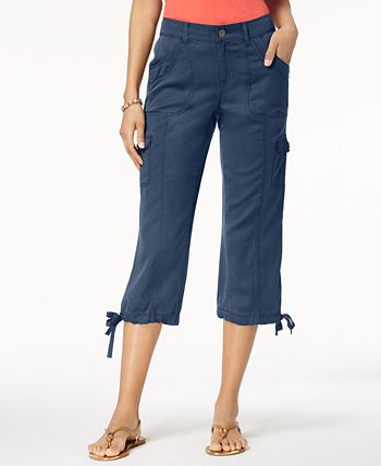 Style & Co Cropped Cotton Utility Pants main image 0