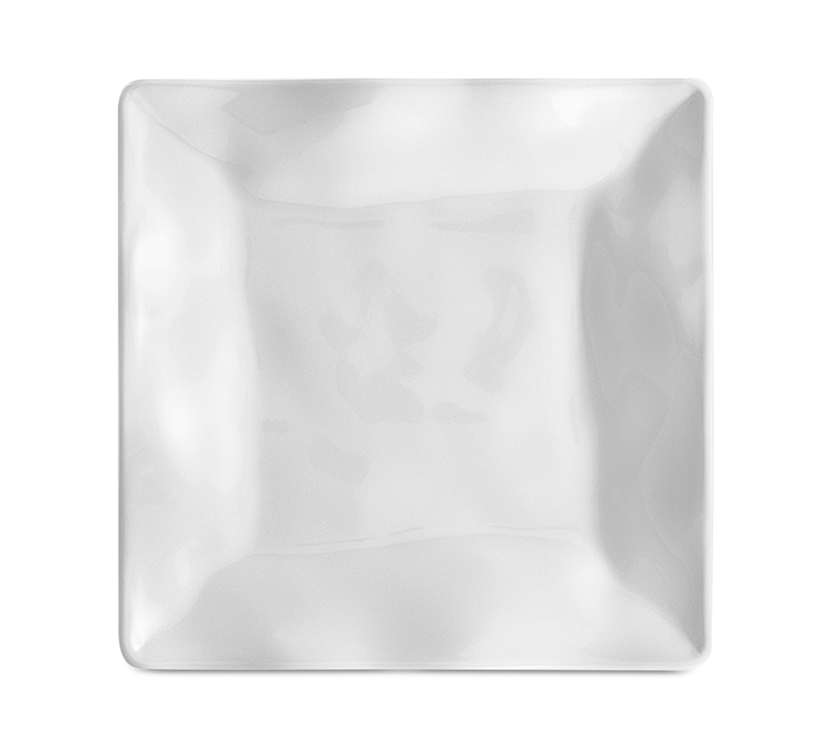 Ruffle Melamine Square Bread & Butter Plates, Set of 4