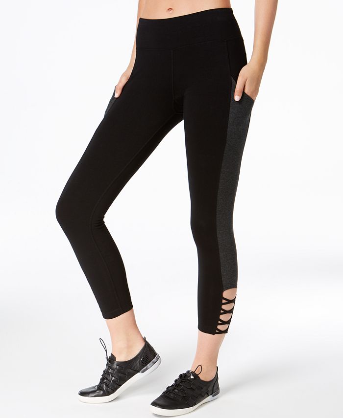 Calvin Klein Performance Size Small Women's Cropped Leggings Black