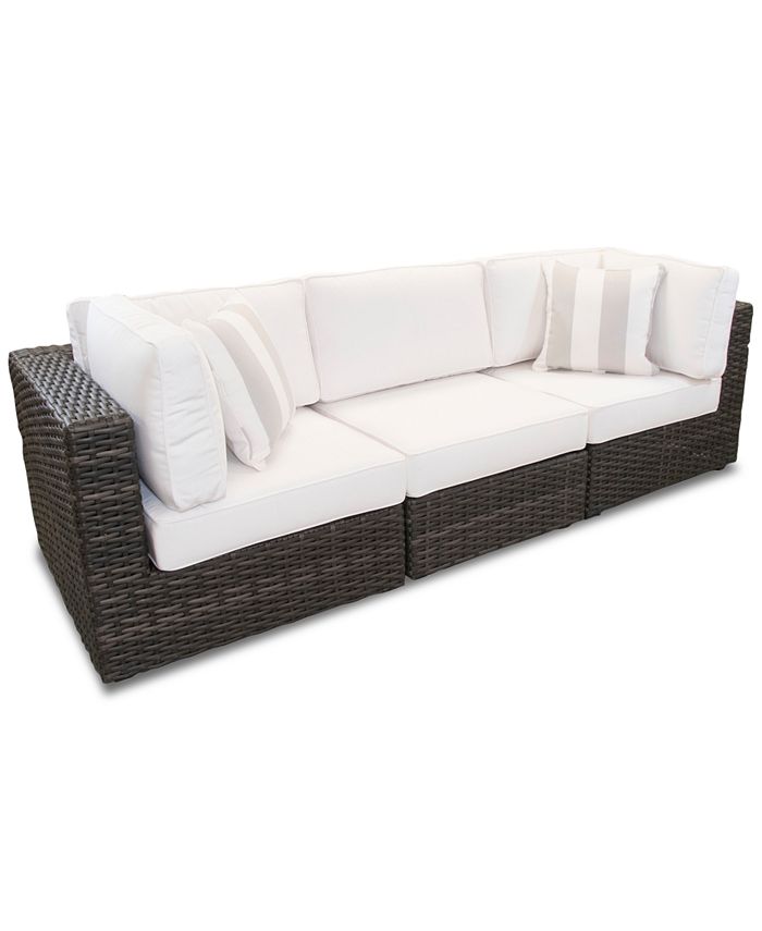 Furniture Viewport Outdoor 3Pc. Modular Seating Set (2 Corner Units and 1 Armless Unit) with