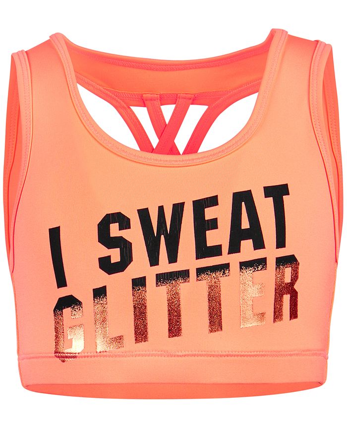 Glitter sports bra new arrivals