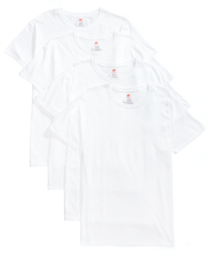 Hanes Men's 4-Pk Platinum ComfortFit Crew Neck T-Shirts