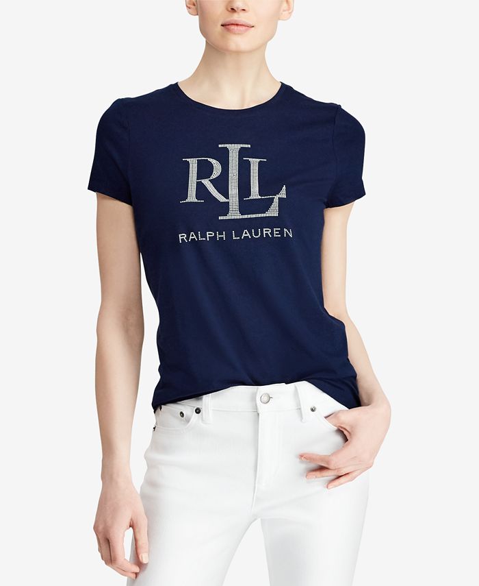 Lauren Ralph Lauren Logo Graphic T-Shirt - Macy's