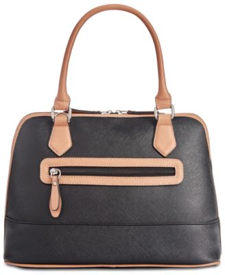 Saffiano Dome Satchel, Exclusively at Macy's