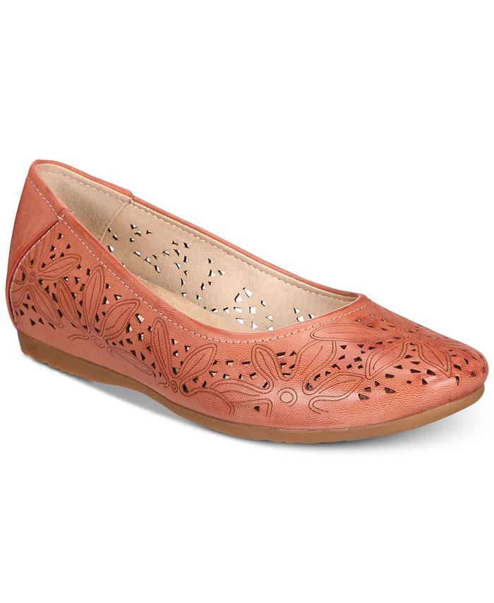 Baretraps Mariah Perforated Memory Foam Hidden Wedge Flats Macy's