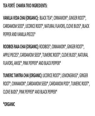 Tea Forte Chakra Tea Trio