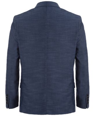 Big Boys Slim-Fit Plain-Weave Suit Jacket