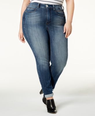 Seven7 Jeans - Trendy Plus Size Ripped Skinny Jeans