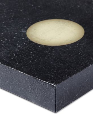   'Two Black Dominoes' Gel-Coated 2-Pc. Canvas Wall Art Set