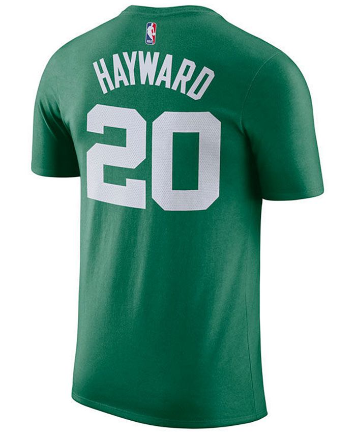 Nike Men's Gordon Hayward Boston Celtics Icon Player T-Shirt - Macy's