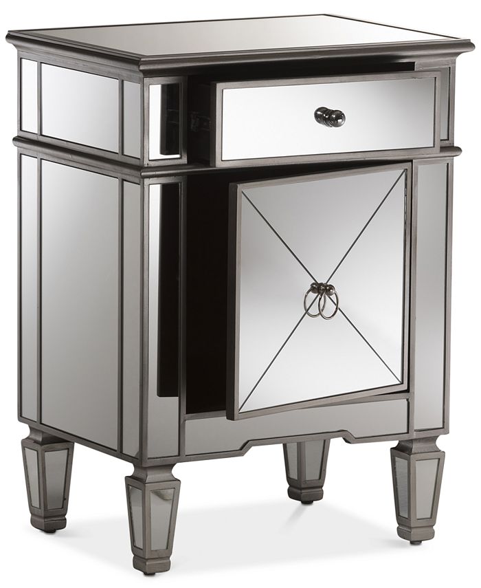 Furniture Claudia Mirrored Nightstand Macy's