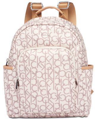 Calvin klein backpack sales beige