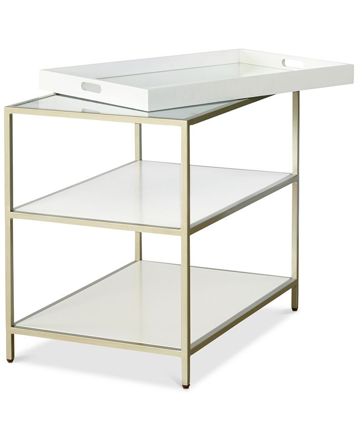 Palliser Delano Rectangular End Table with Removable Tray Macy's