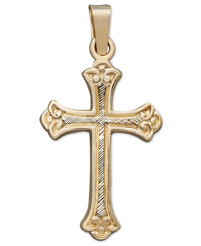 Macy's Cross Pendant in 14k Yellow Gold Macy's