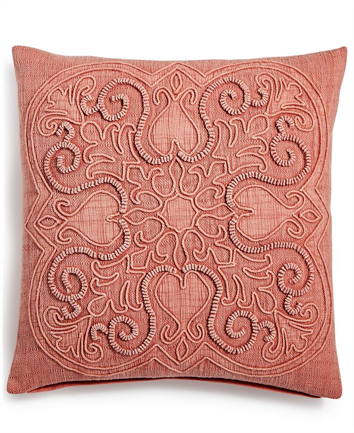 Lacourte LAST ACT! Stratton 20" Square Cord Embroidered Decorative