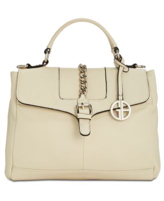 Giani Bernini Belted Top-Handle Leather Crossbody, Created for Macy's ...