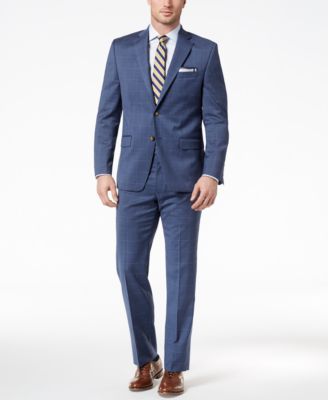 lauren by ralph lauren blue windowpane classic fit suit