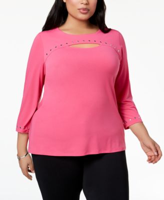 macys jm plus size tops